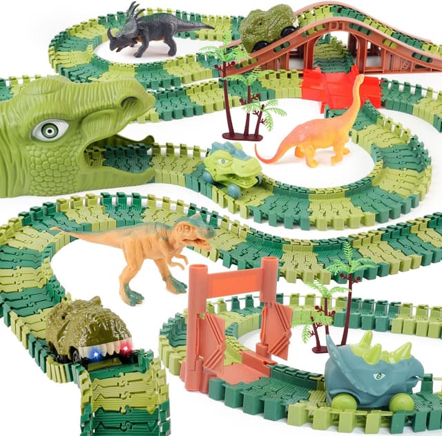 Imagen de GIAT Dinosaur Track Toys 217‑Piece Set en OfertitasTOP