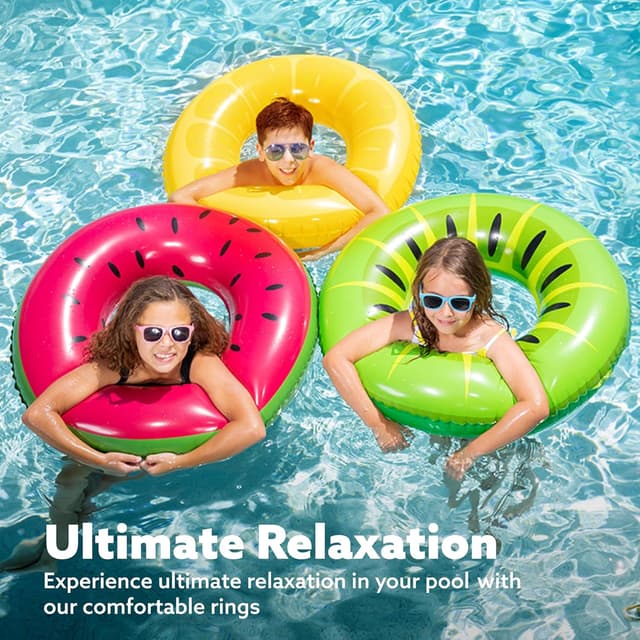 Thumbnail 2 de JOYIN Inflatable Swim Tube Raft 32.5 in (3 pack)