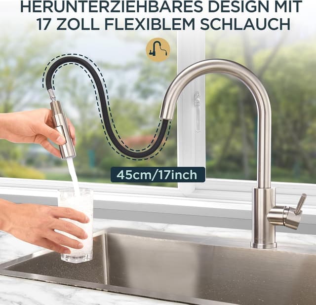Detalle 2 de Wasserhahn Küche FORIOUS 360° 26 Zoll