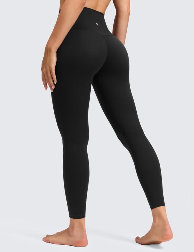 Detalle 2 de CRZ YOGA Womens Butterluxe No Front Seam Yoga Leggings (25 inch) – High-Waisted Seamless Stretch Pants