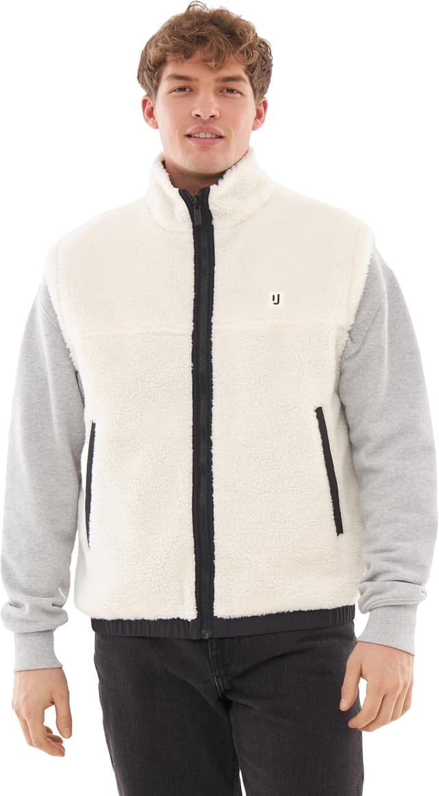 Detalle de Johnny Urban Bryson : gilet polaire réversible 2 en 1 sans manches teddy