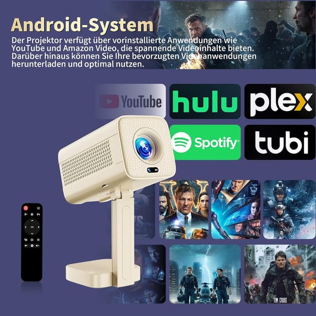 Thumbnail 4 de Mini Projektor 1080P für WLAN 6, Beige