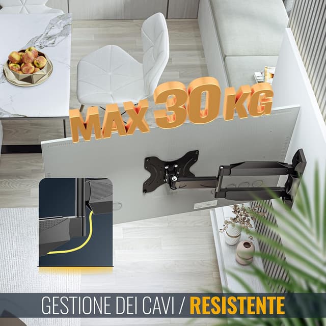 Thumbnail 5 de RICOO S0822 supporto TV parete 29-47 pollici