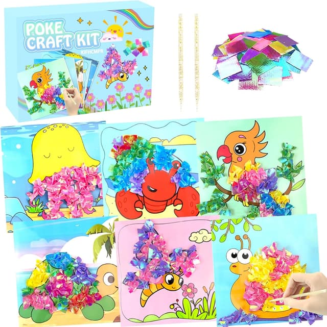 Imagen de Kids Poke-in craft kit 700 fabric squares en OfertitasTOP