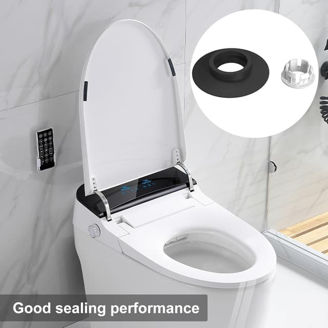 Detalle 2 de WENJION SV01967 Replacement Flush Valve Seal & Clip set (Black) for Ideal Standard Armitage Shanks cisterns