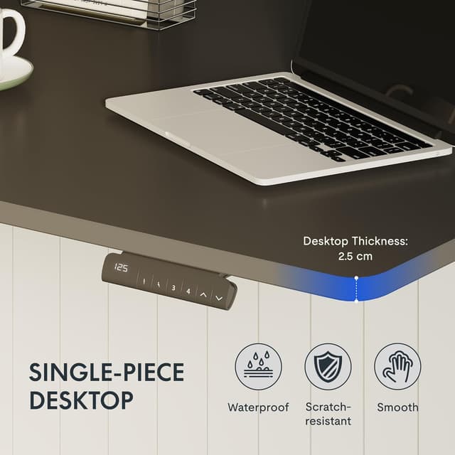 Detalle de FLEXISPOT scrivania regolabile 140×80, 100 kg