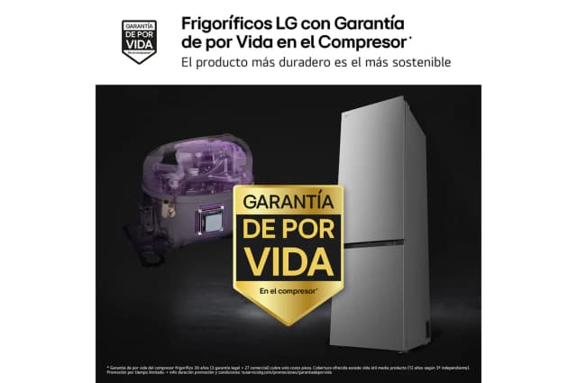 Detalle 2 de LG GBBS524CPY Frigorífico combi 375 l, 2,03 m