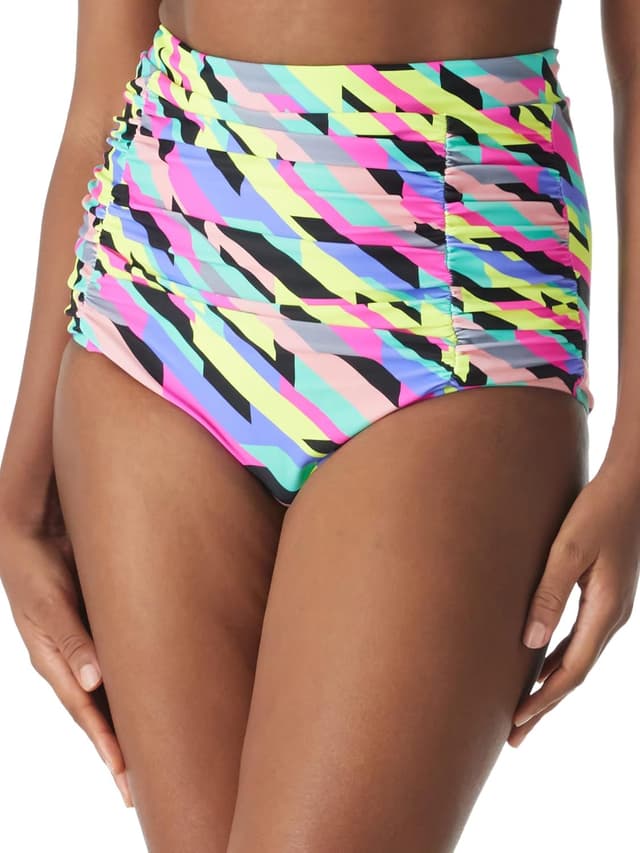 Thumbnail 6 de Ocean Blues Women’s High Waisted Tummy Control Bikini Bottoms with Ruched Retro Fit