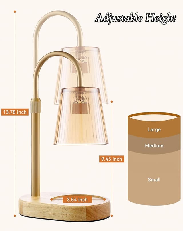 Detalle de Adjustable Candle Warmer Lamp with Timer