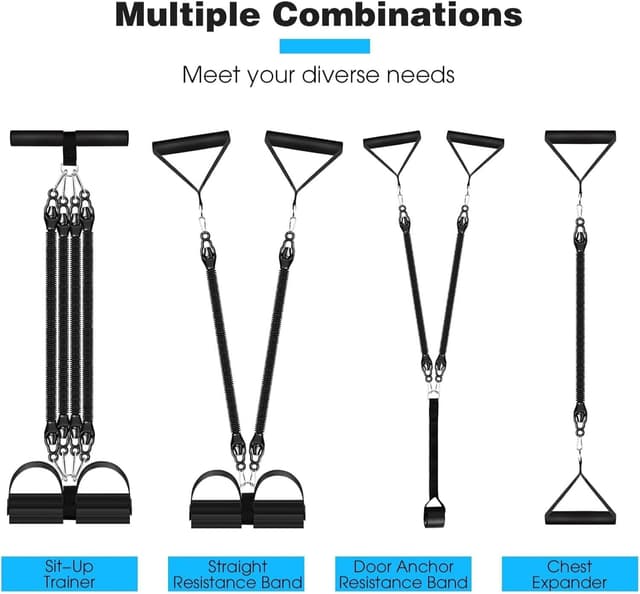 Detalle 2 de FUNFLEX Widerstandsband Set 45kg Sit-Up Trainingsgerät