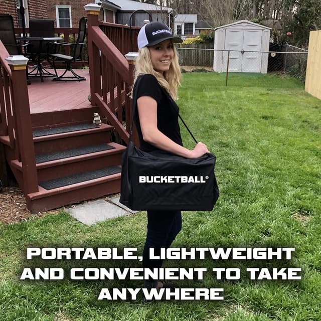 Detalle de BucketBall Original Party Pack (USA Edition) — portable outdoor and tailgate bucket game