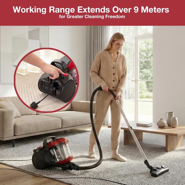 Detalle de Akitas C10T turbo vacuum 900W pet hair