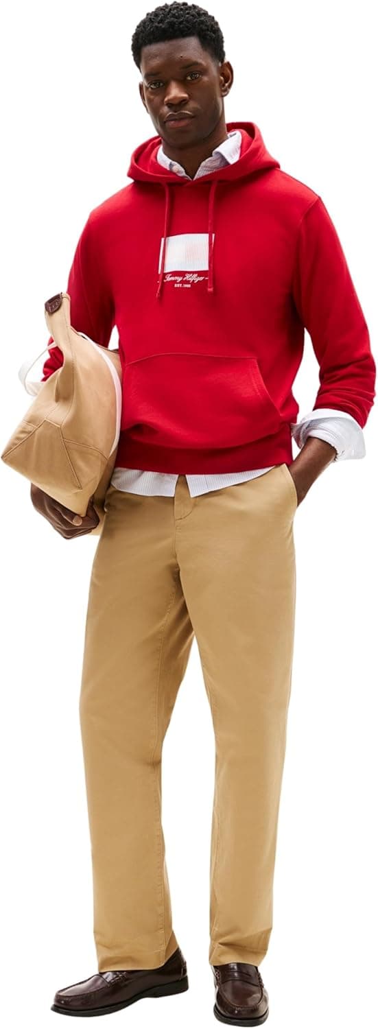 Detalle de Tommy Hilfiger Sweat à capuche homme Ithaca Flag en coton