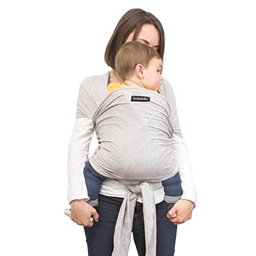 Imagen de Suavinex Babywrap Fular portabebés elástico gris 🎒 en OfertitasTOP