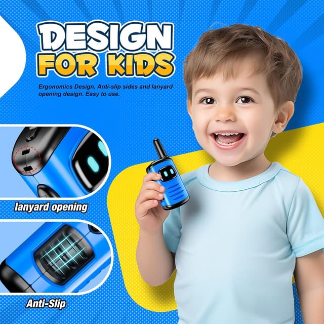 Detalle 2 de EUCOCO Gioco Bambino Walkie Talkie per bambini 3-10 anni