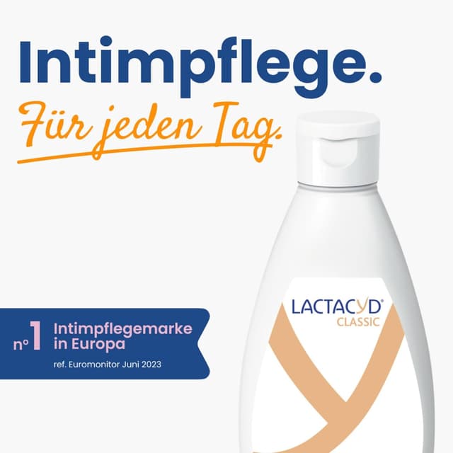 Detalle 2 de LACTACYD Classic Intimwaschlotion – Duschgel für Frauen mit pH 5, L-Milchsäure & täglicher Intimpflege (400 ml)