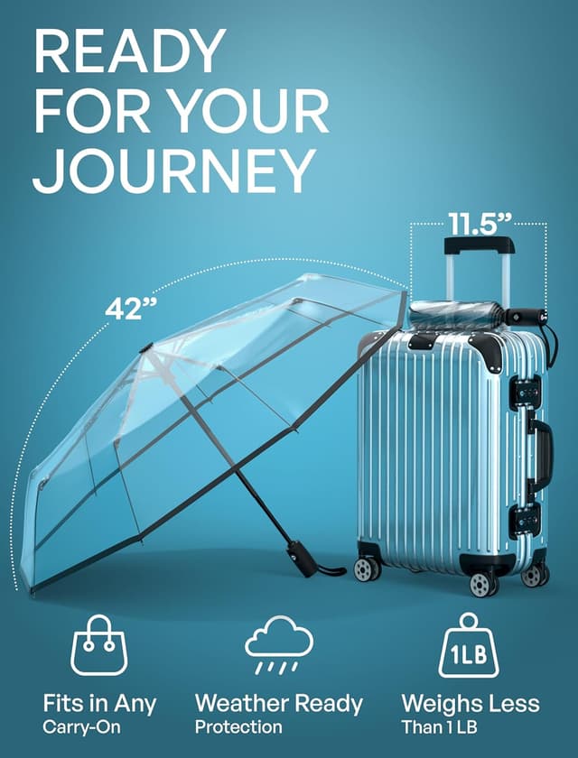 Thumbnail 4 de REPEL Windproof Travel Umbrella 85MPH ☂