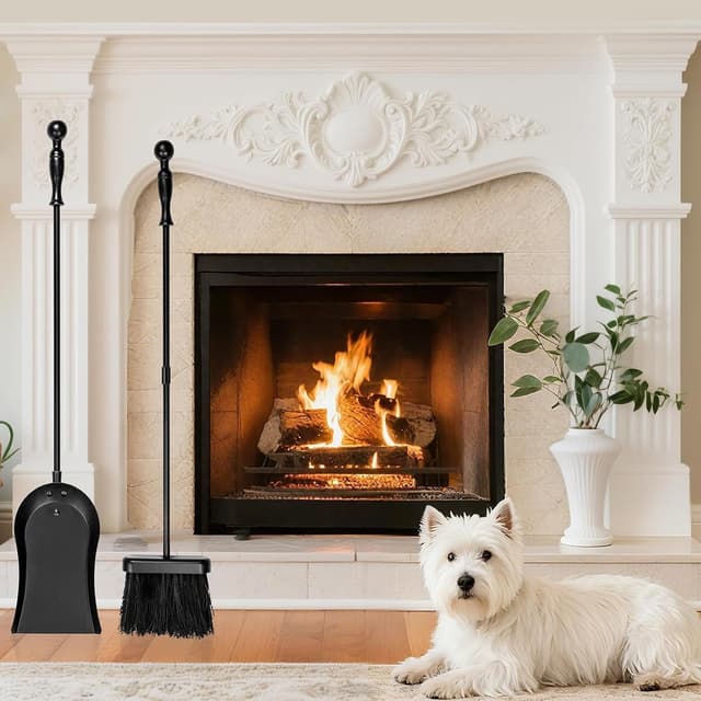 Thumbnail 5 de AMAGABELI Juego accesorios chimenea 81 cm