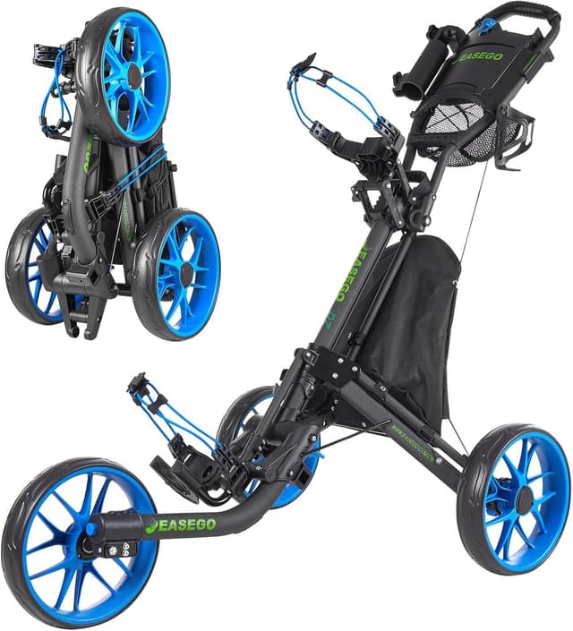 Detalle de EASEGO Golf Push Cart 3-Wheel foldable golf caddy ⛳