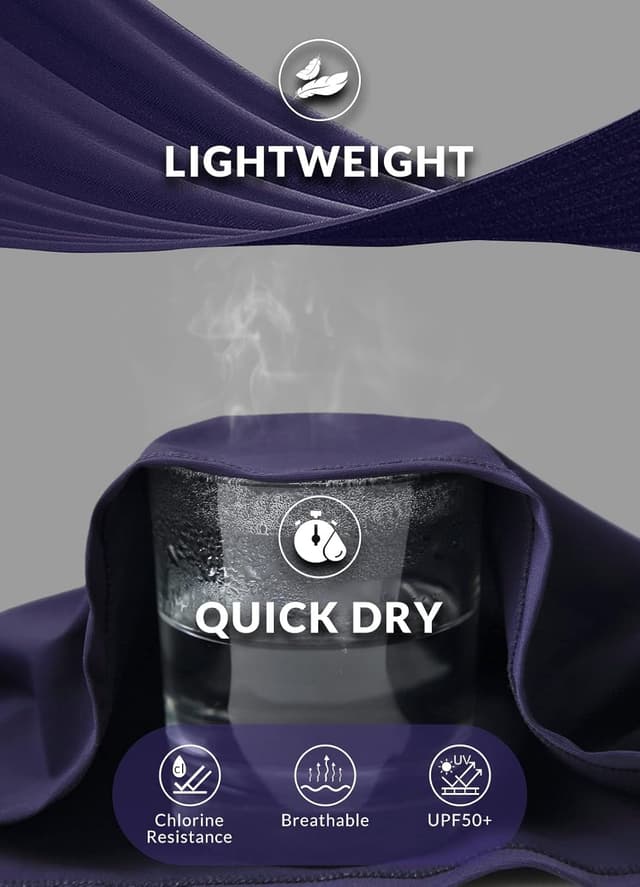 Thumbnail 5 de baleaf High Waisted Swim Board Shorts 7"