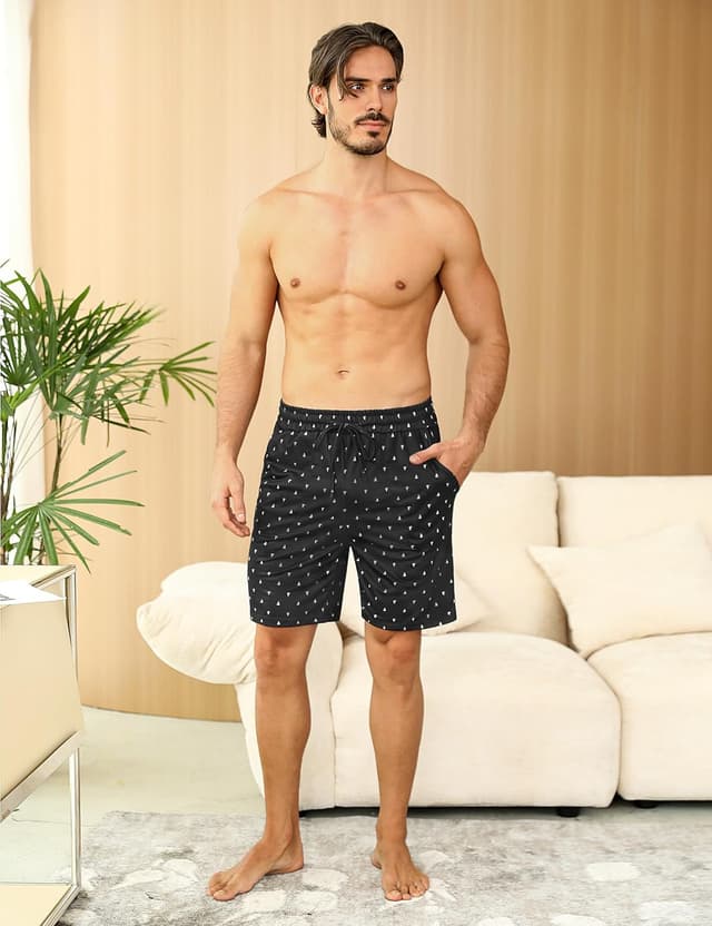 Thumbnail 1 de Demegimi Schlafanzughose Herren Kurz 95% Baumwolle