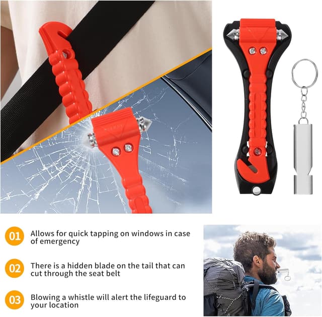 Thumbnail 4 de Nuangoo Martillo rompe cristales 2 piezas 🚨