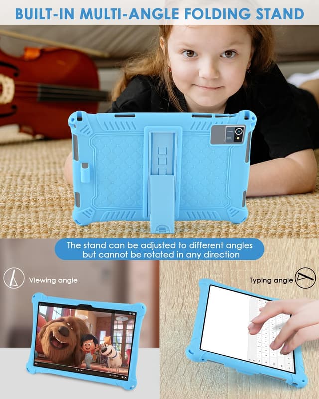 Detalle 2 de KATUMO Universal 10–10.1 inch Silicone Case with Pen, Shoulder Strap & Adjustable Stand