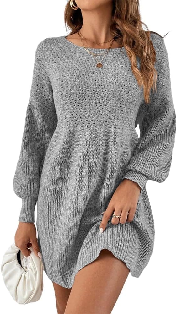 Thumbnail 6 de Saodimallsu Sweater Dress Lantern Sleeve 👗