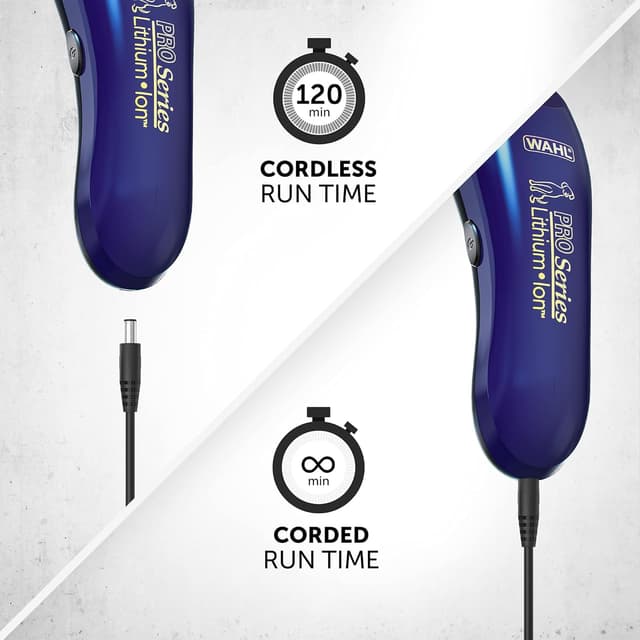 Detalle de Wahl Pro Series Lithium Dog Grooming Kit Cordless Clipper for Wiry, Smooth, Long, Silky and Short Coats