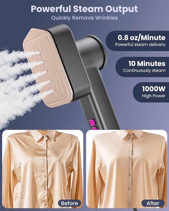 Detalle de PKBD Travel Steamer 1000W handheld steamer