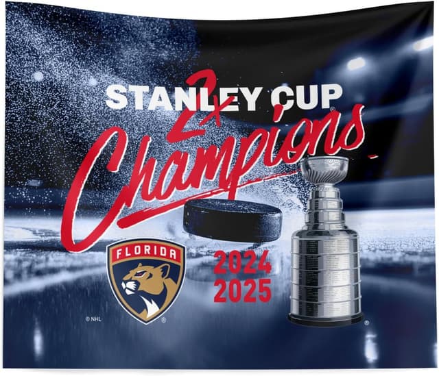 Detalle de Northwest NHL Unisex-Adult Modern Florida Panthers wall banner (34 x 40 in)