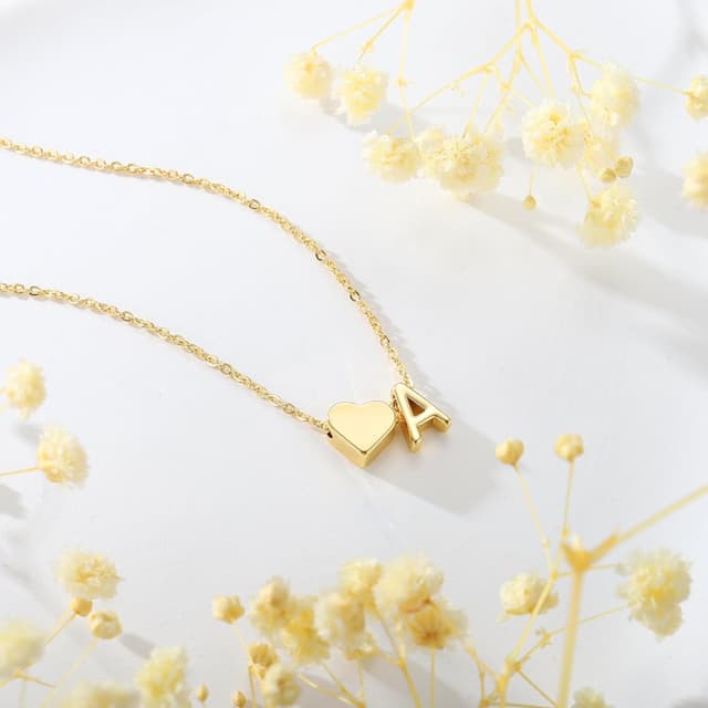 Thumbnail 4 de Turandoss Heart Initial Necklace 16"