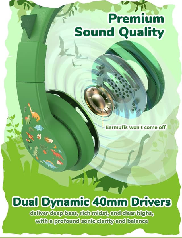 Detalle 2 de Kids safe volume headphones 85dBA HS19S