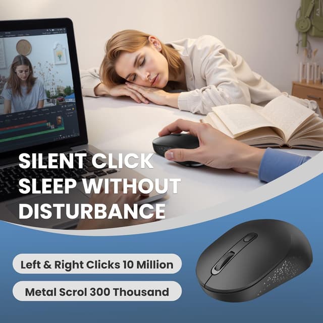 Detalle 2 de TECKNET Wireless Mouse 1600 DPI Bluetooth