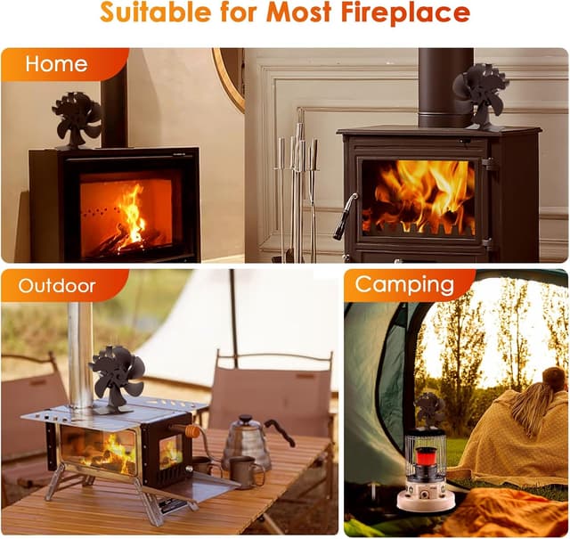 Thumbnail 3 de JossaColar Wood Stove Fan 6.5in