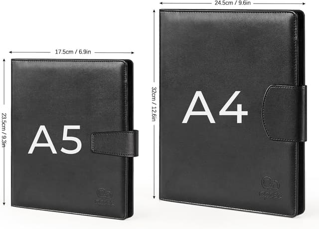 Detalle 1 de Agoer A5 Schreibmappe mit Magnetverschluss