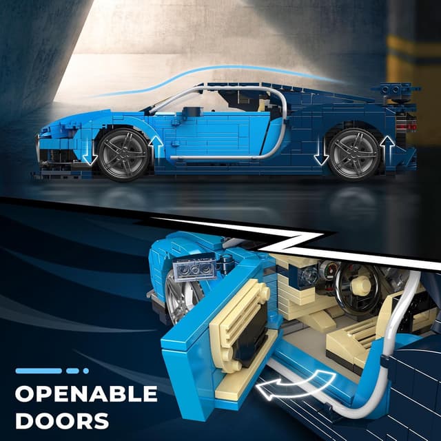 Detalle 2 de Mould King 10111, kit supercar 1222 pièces