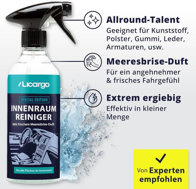 Detalle 1 de LICARGO Innenraumreiniger Meeresbrise Edition 500 ml