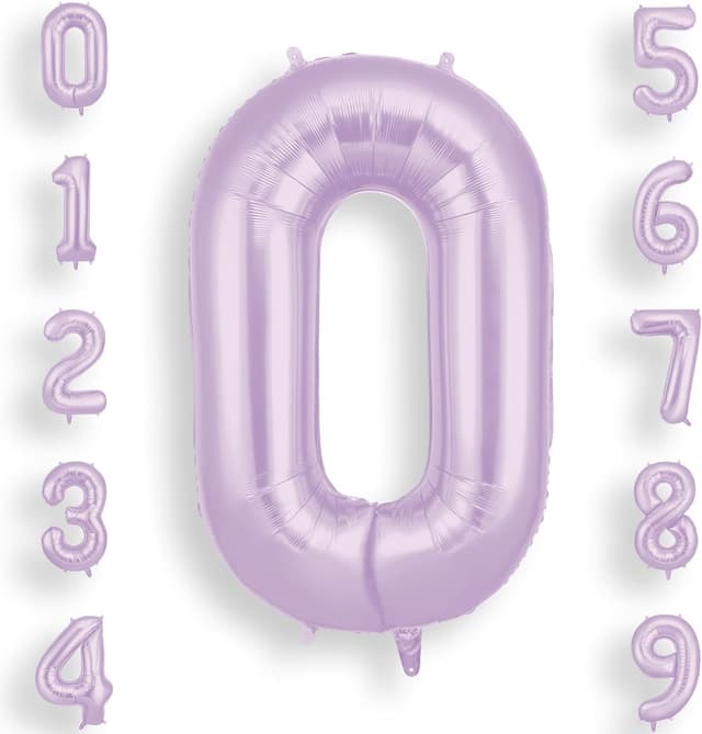 Imagen de AOOSU Ballon Chiffre 0 Violet Crémeux 101 cm en OfertitasTOP