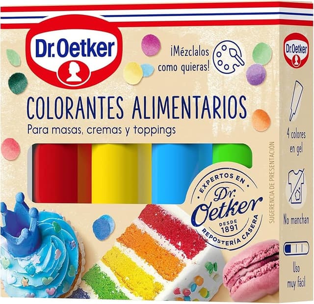 Thumbnail 6 de DR. OETKER Colorantes Alimentarios 17 unidades 🌈