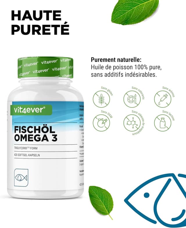 Detalle de vit4ever Oméga 3 4000 mg