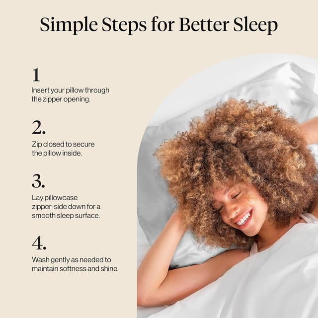 Thumbnail 6 de Kitsch Satin pillowcase 19x26 smooth comfort