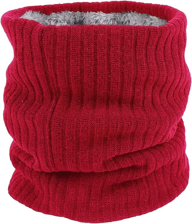 Thumbnail 6 de ehsbuy Fleece Neck Warmer Thermal Snood — Unisex Thick Scarf 🧣
