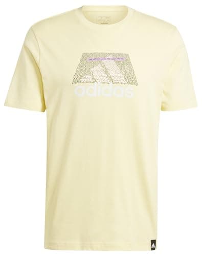 Detalle de adidas Hombre Codes BOS Graphic Tee 🌟 Casi Amarillo, L
