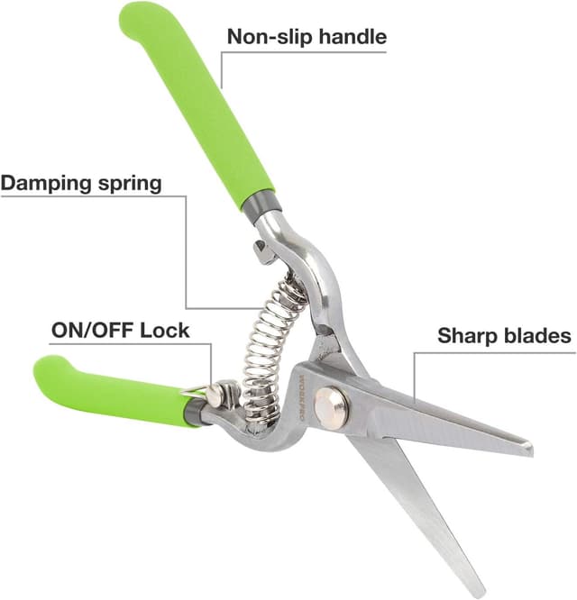 Detalle de WORKPRO 2-Piece 200 mm Pruning Shears Set (200 mm pruning shears + 200 mm grape shears)