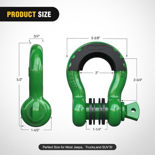 Detalle 2 de Nilight 3/4" D-Ring Shackle 41,887 lbs