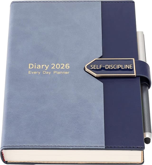 Detalle de Mljtoyo Agenda giornaliera 2026 A5 blu