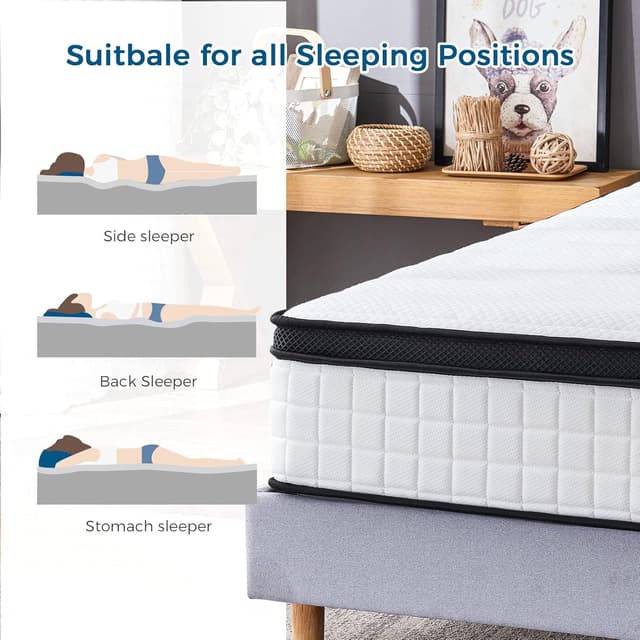 Thumbnail 6 de Inofia King Size Mattress 10.6 Inch Hybrid Mattress
