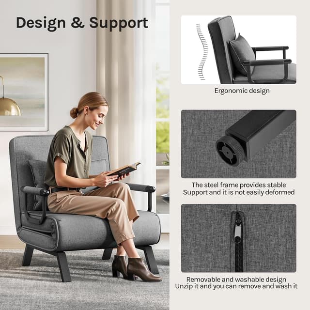 Thumbnail 6 de WOLTU Schlafsessel 3 in 1 mit Bettfunktion