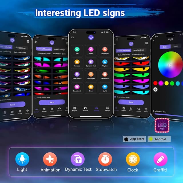 Thumbnail 3 de Devil Eyes Light 19" LED Sign